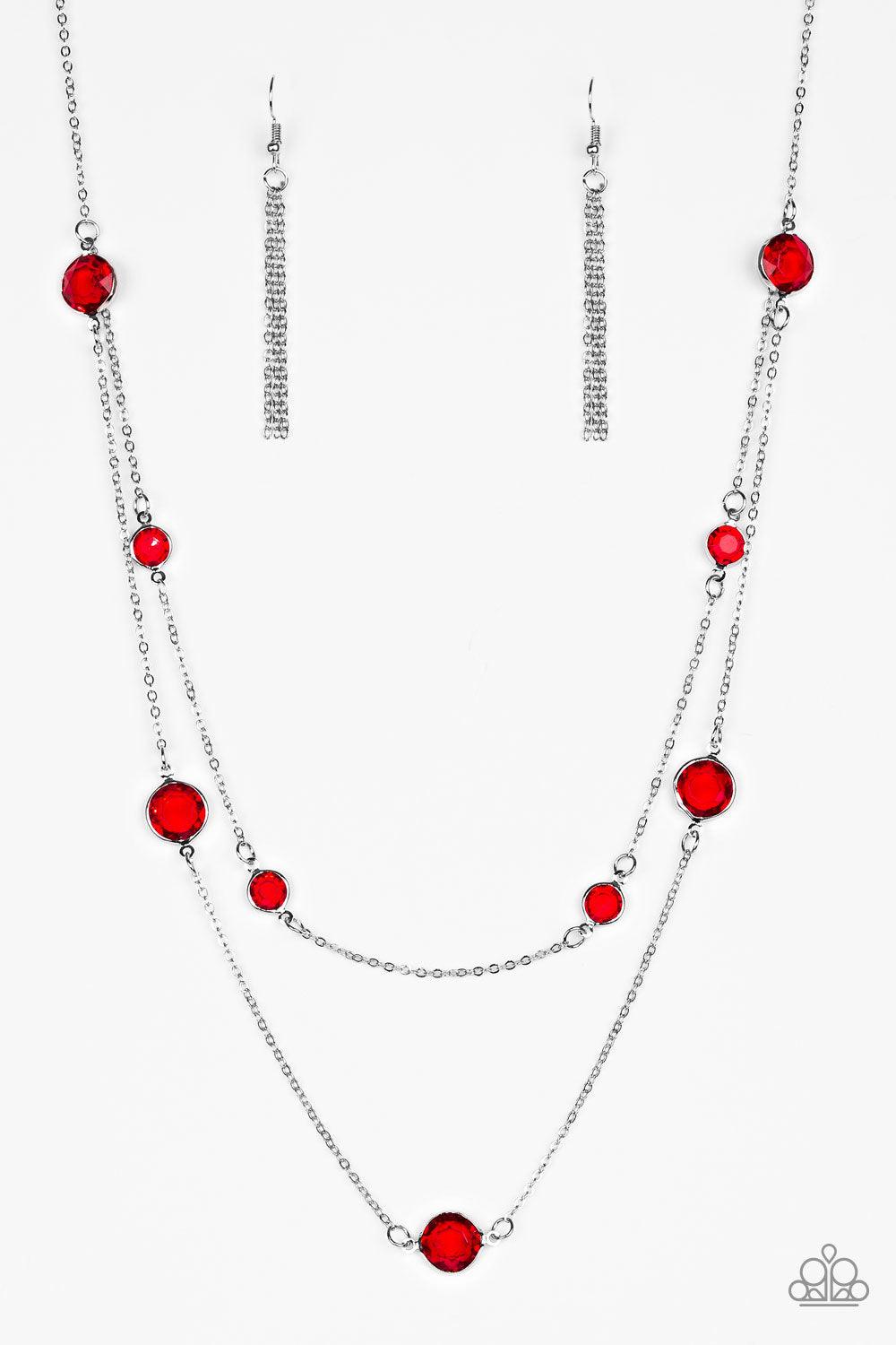 Paparazzi Accessories-Raise Your Glass - Red Necklace