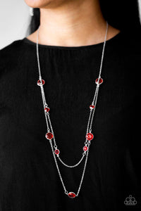Paparazzi Accessories-Raise Your Glass - Red Necklace
