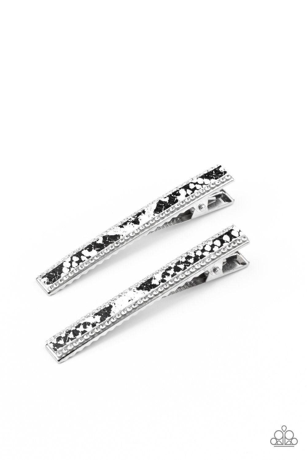 Rhinestone Jungle Black Hair Clip - Jewelry by Bretta