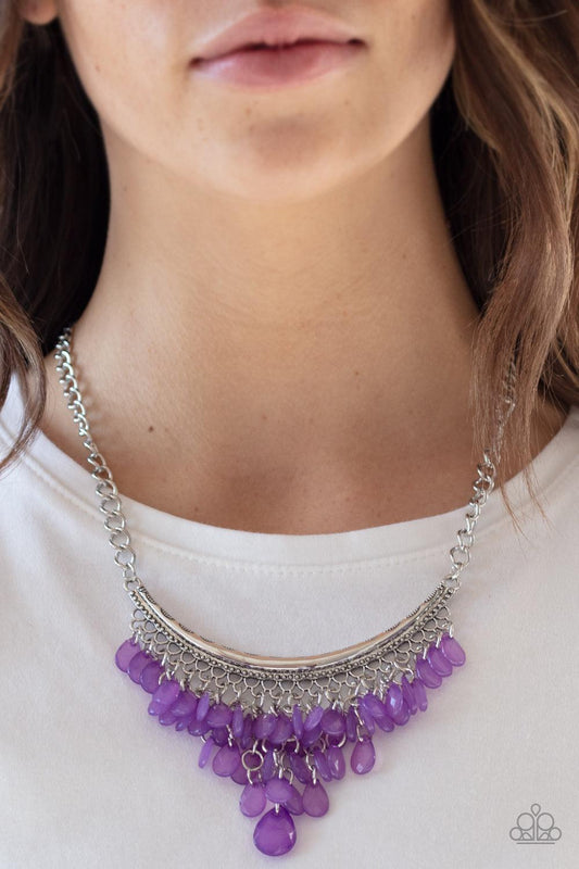 Paparazzi Accessories-Rio Rainfall - Purple Necklace