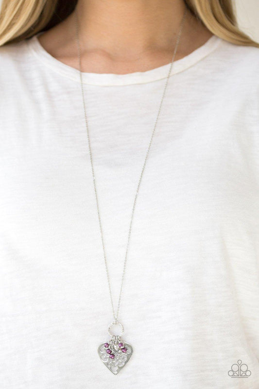 Paparazzi Accessories-Romeo Romance - Purple Necklace