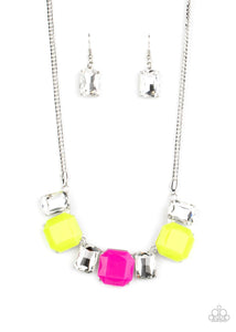 Paparazzi Accessories-Royal Crest - Yellow Necklace