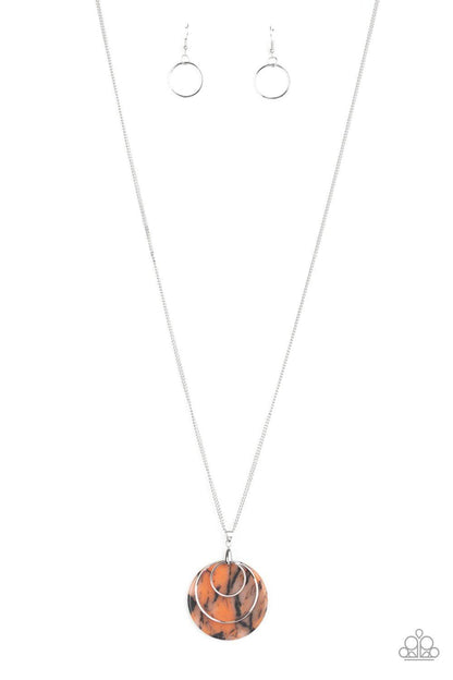 Paparazzi Accessories-Sahara Equinox - Orange Necklace