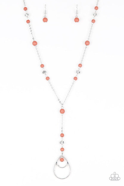 Paparazzi Accessories-Sandstone Savannahs - Orange Necklace