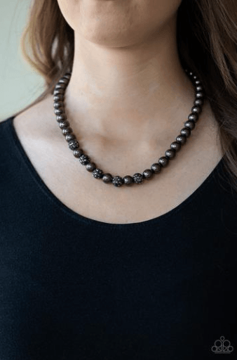 Paparazzi Accessories-Posh Boss - Black Necklace