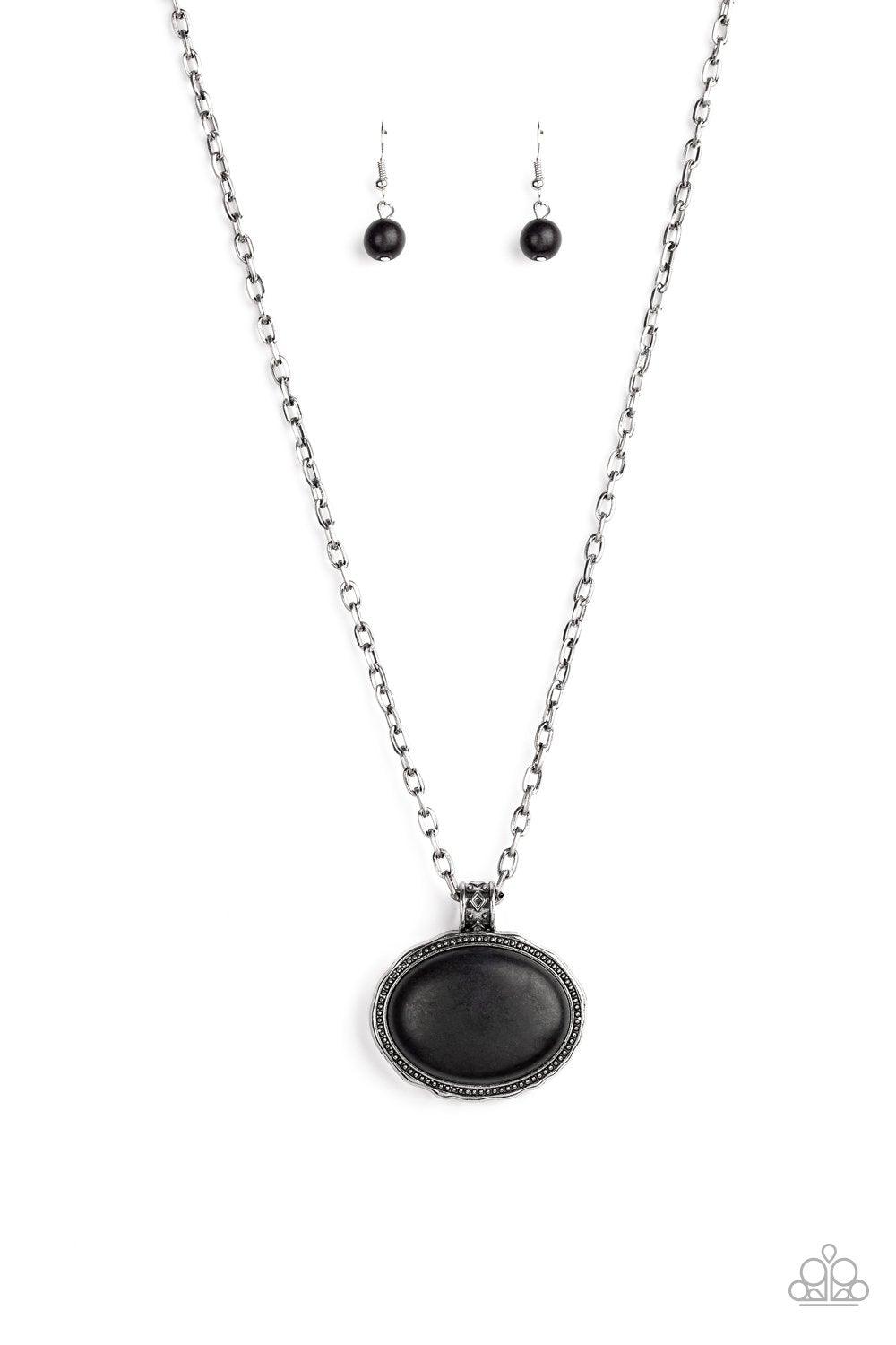 Sedimentary Colors Black Necklace Jewelry by Bretta