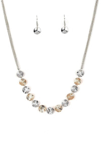 Paparazzi Accessories-Simple Sheen - Silver Necklace