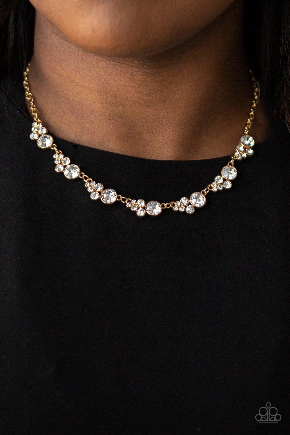 Paparazzi Accessories-Social Luster - Gold Necklace