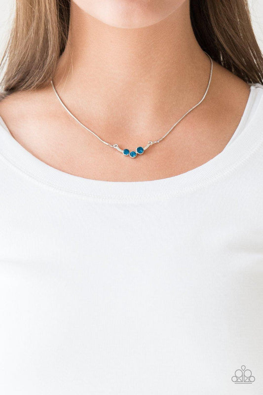 Paparazzi Accessories-Sparkling Stargazer - Blue Necklace
