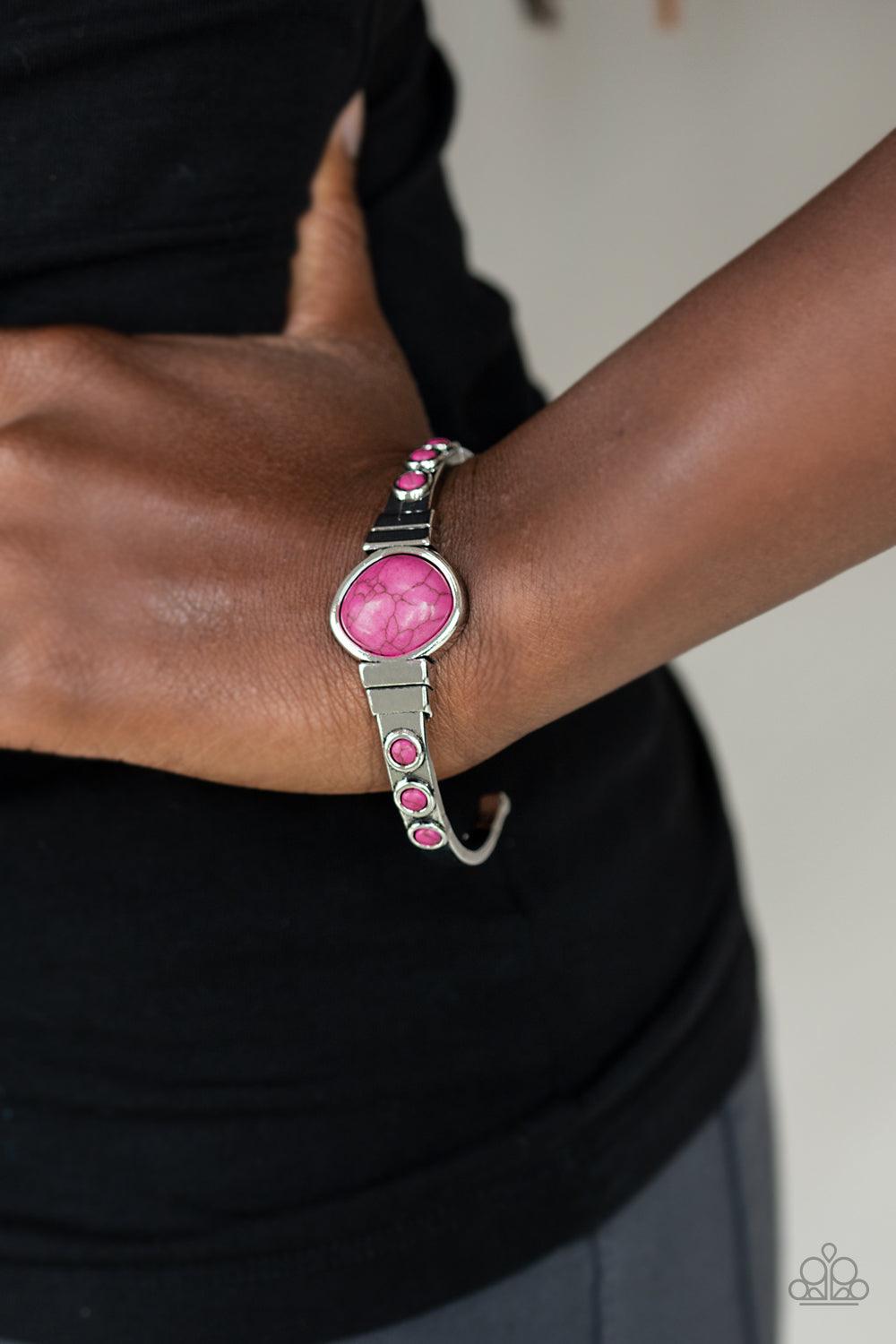 Paparazzi Accessories-Spirit Guide - Pink Bracelet