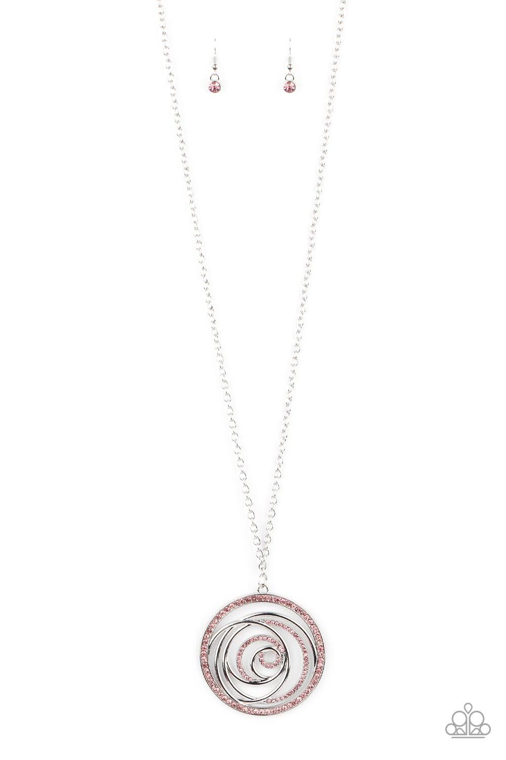 Paparazzi Accessories-Subliminal Sparkle - Pink Necklace