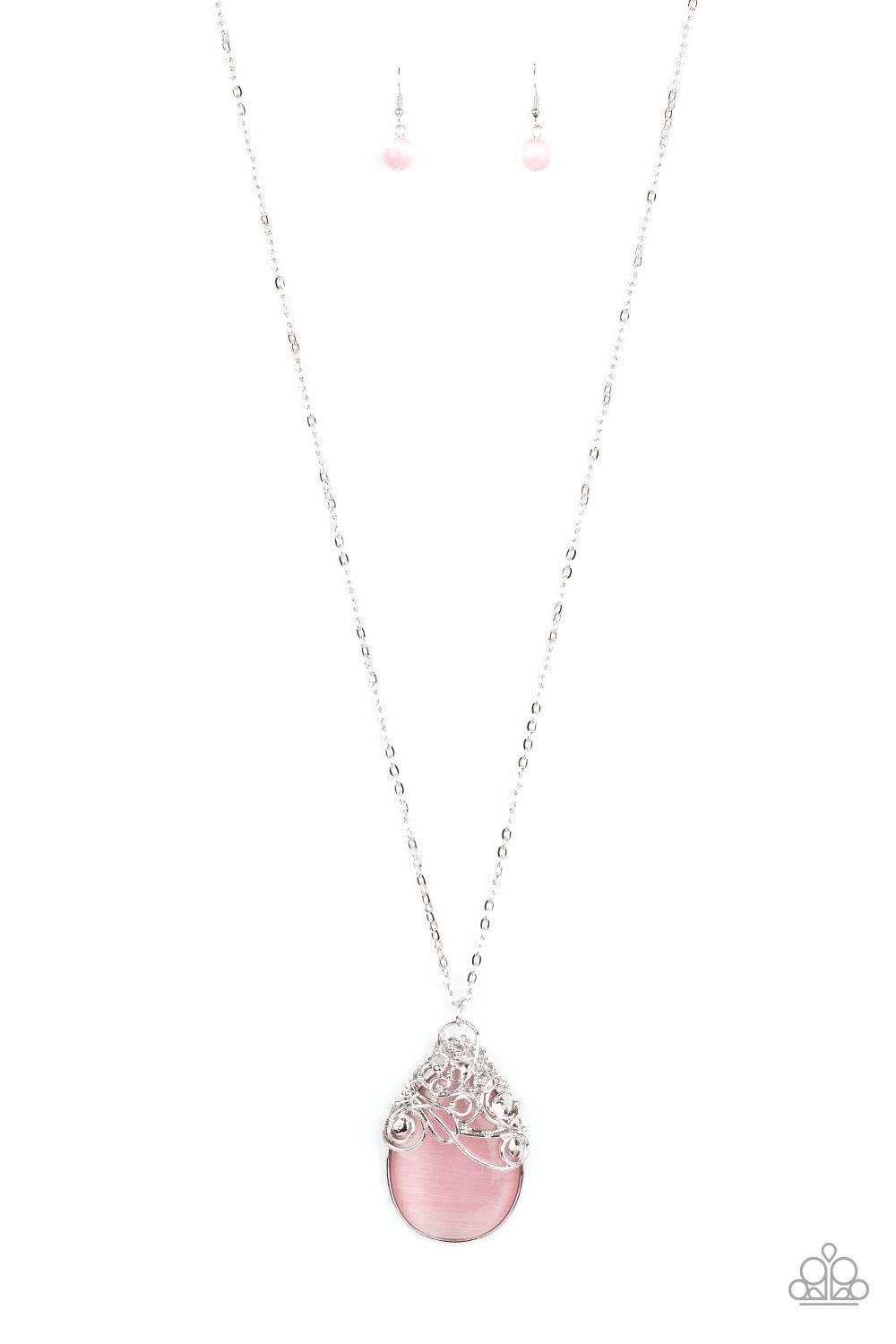 Paparazzi Accessories-Tangled Gardens - Pink Necklace