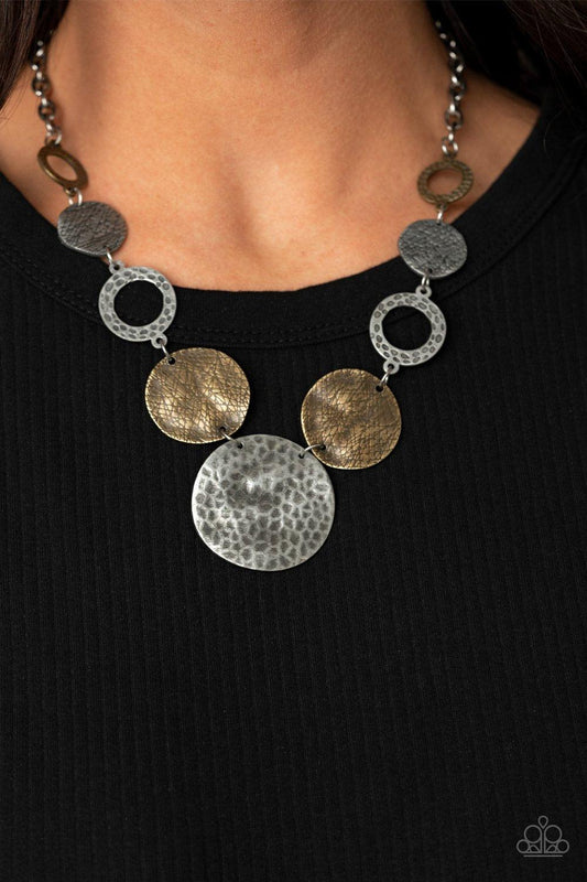 Paparazzi Accessories-Terra Adventure - Silver Necklace