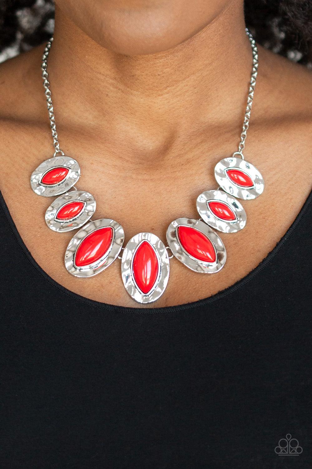 Paparazzi Accessories-Terra Color - Red Necklace