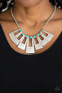 Paparazzi Accessories-Terra Takeover - Blue Necklace