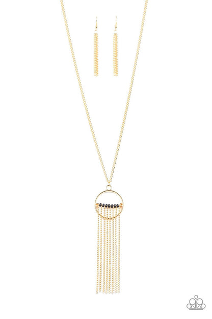 Paparazzi Accessories-Terra Tassel - Gold Necklace