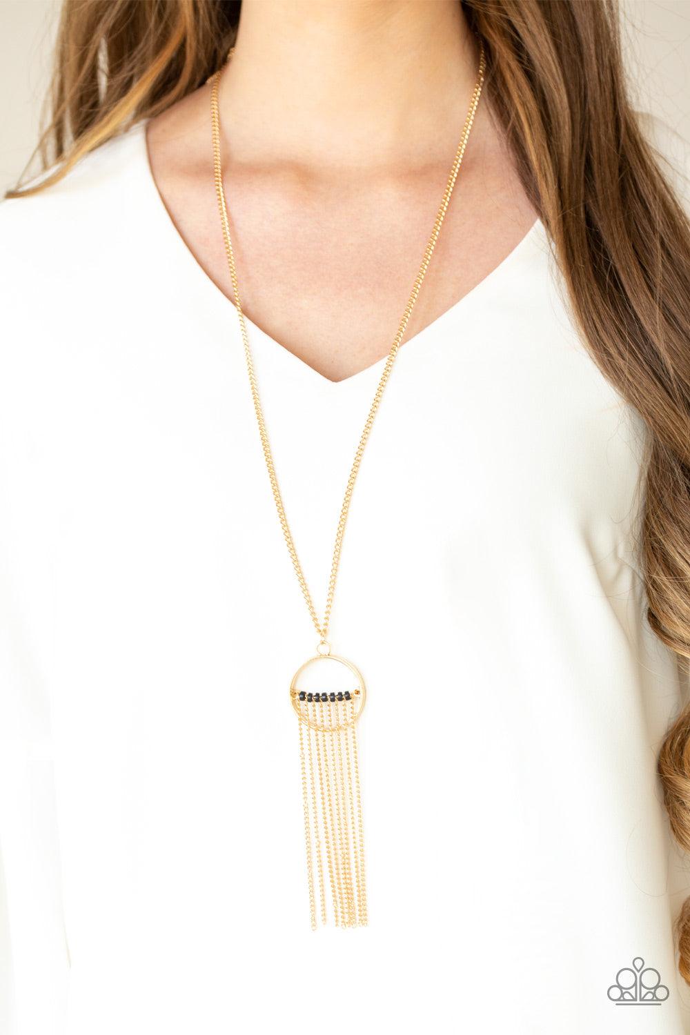Paparazzi Accessories-Terra Tassel - Gold Necklace