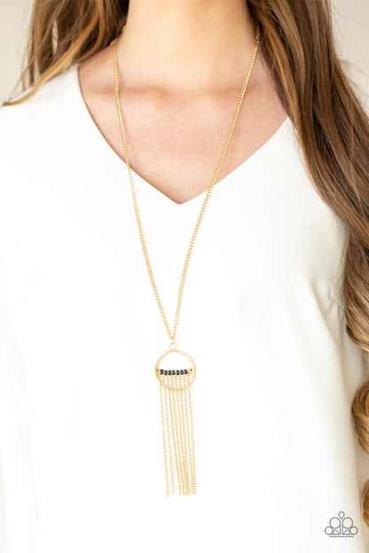 Paparazzi Accessories-Terra Tassel - Gold Necklace