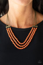 Paparazzi Accessories-Terra Trails - Orange Necklace