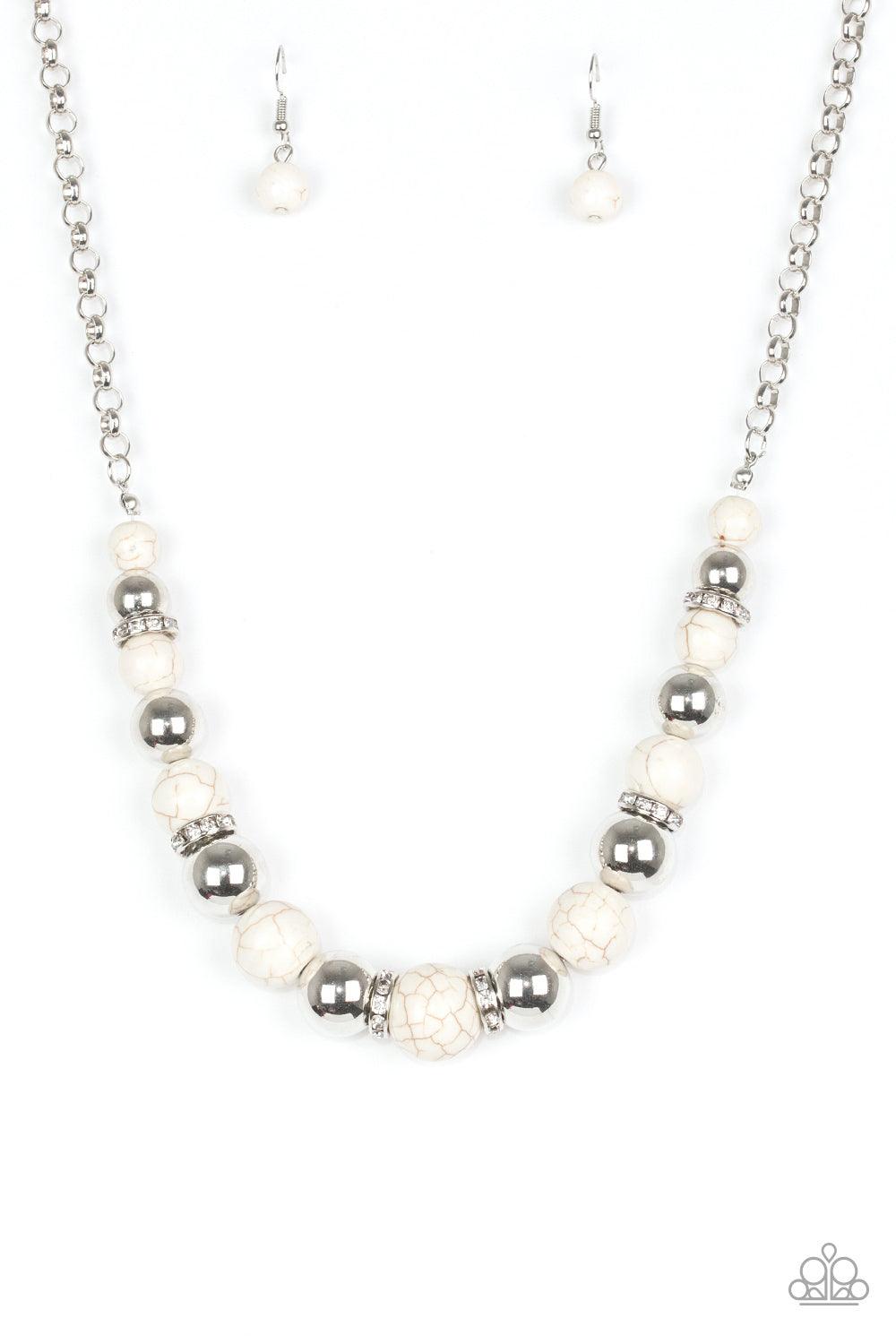 The Ruling Class White Necklace - Jewelry by Bretta - Jewelry by Bretta