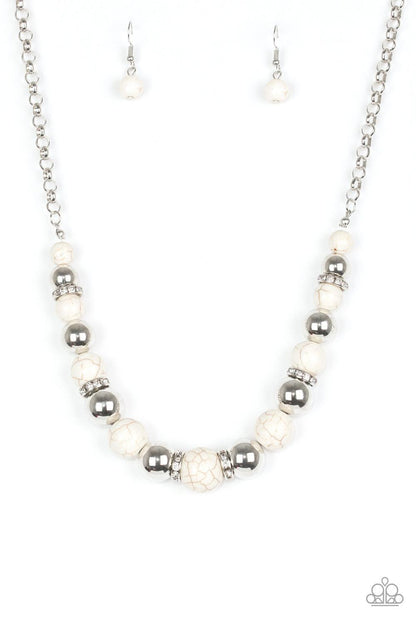 The Ruling Class White Necklace - Jewelry by Bretta - Jewelry by Bretta