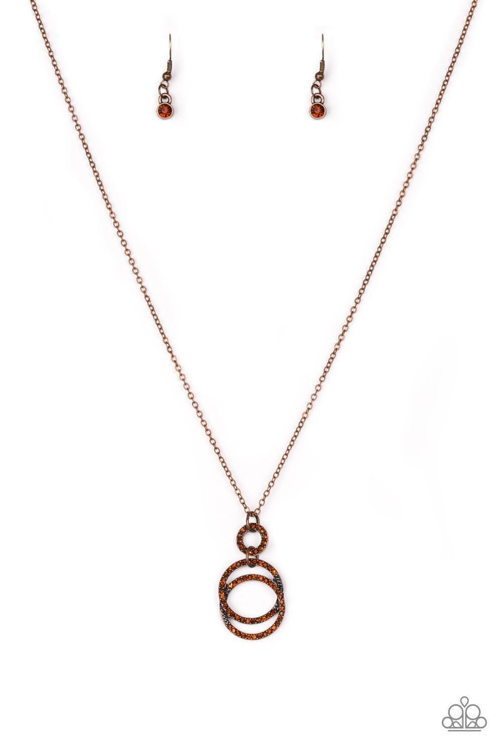 Glitzy Gusto Copper Necklace - Jewelry by Bretta