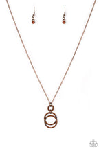Paparazzi Accessories-Timeless Trio - Copper Necklace