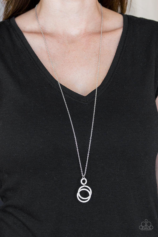 Paparazzi Accessories-Timeless Trio - White Necklace