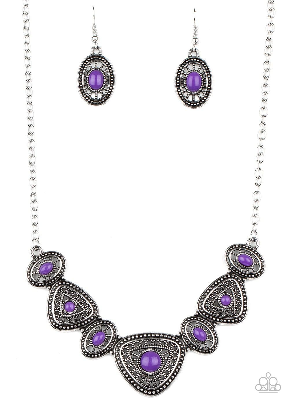 Paparazzi Accessories-Totally TERRA-torial - Purple Necklace