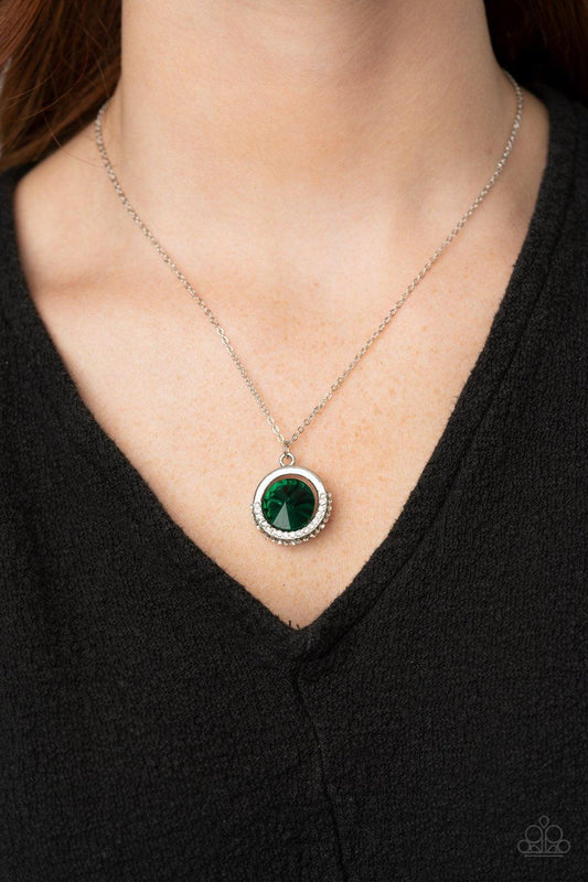 Paparazzi Accessories-Trademark Twinkle - Green Necklace