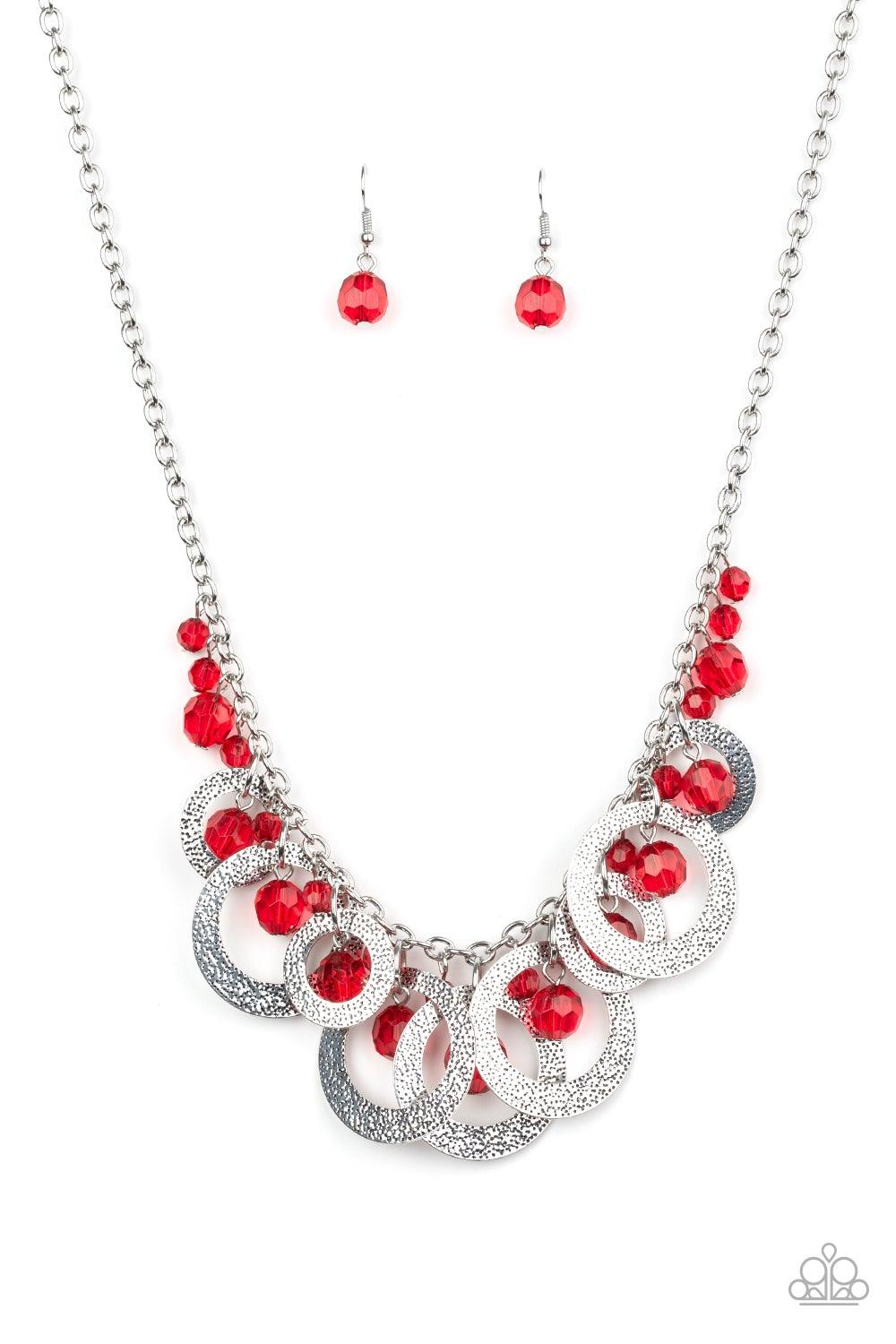 Paparazzi Accessories-Turn It Up - Red Necklace