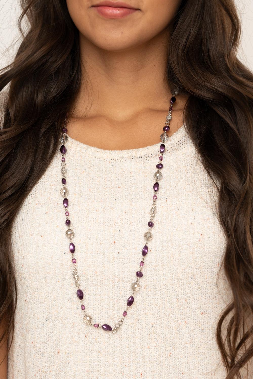 Paparazzi Accessories-Twinkling Treasures - Purple Necklace