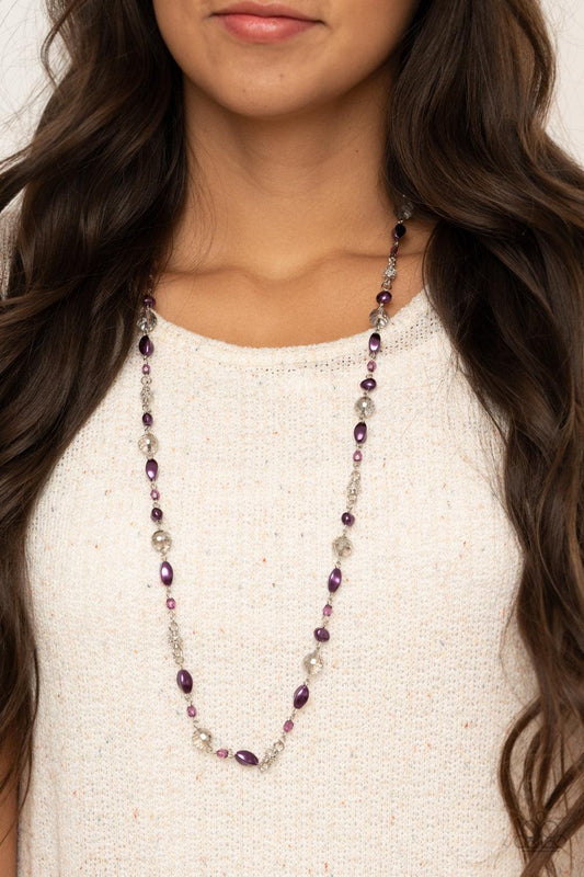 Paparazzi Accessories-Twinkling Treasures - Purple Necklace