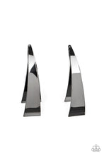 Paparazzi Underestimated Edge - Black - Earrings - Life of the Party Exclusive December 2020