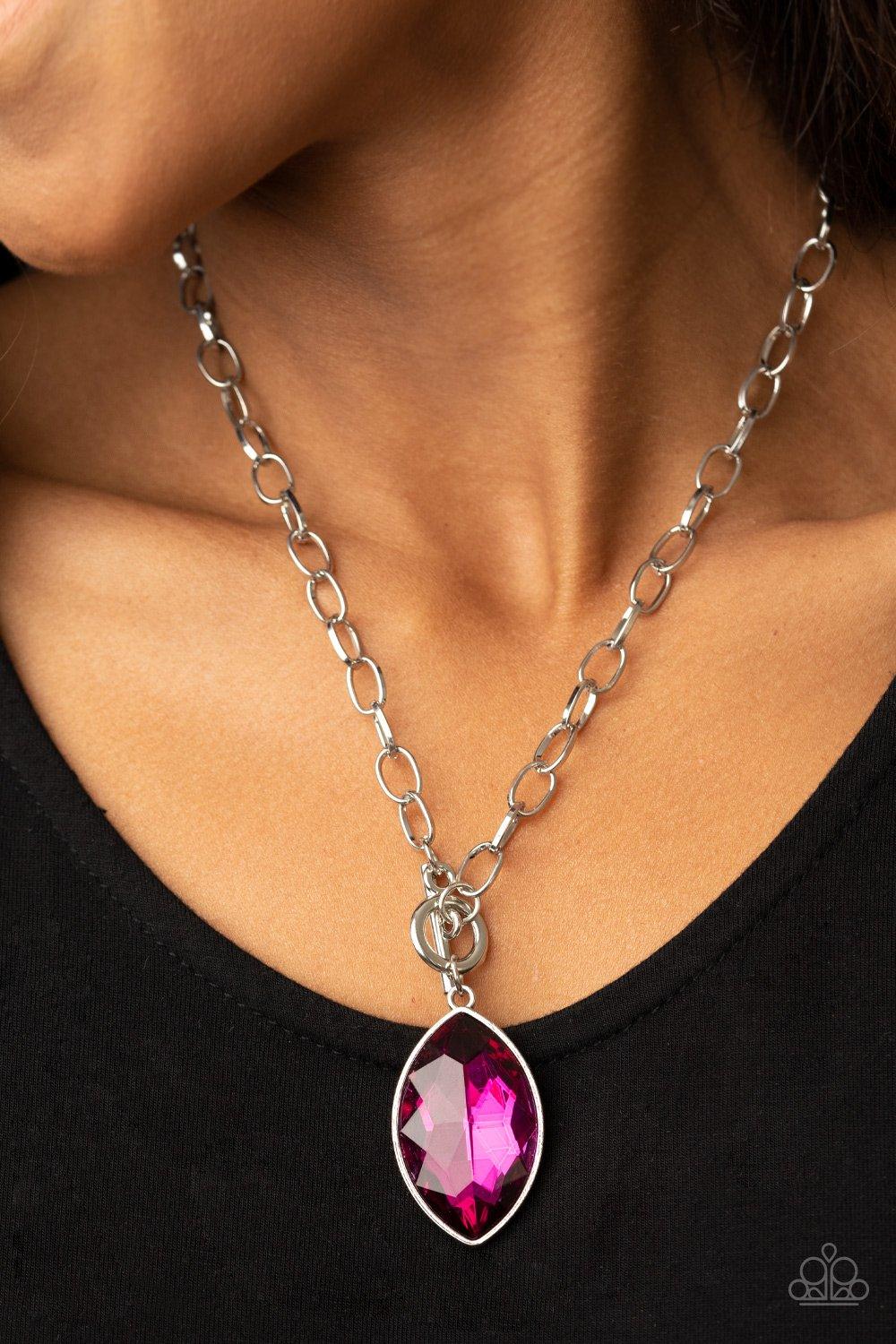 Unlimited Sparkle Pink Necklace - Jewelry by Bretta