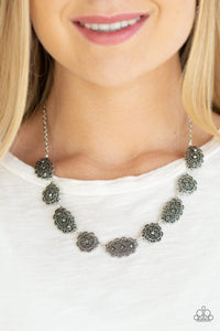 Paparazzi Accessories-Vintage Vogue - Silver Necklace