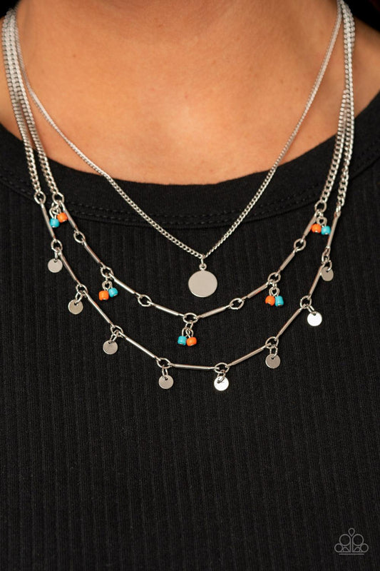 Paparazzi Accessories-Wandering Wonder - Orange Necklace