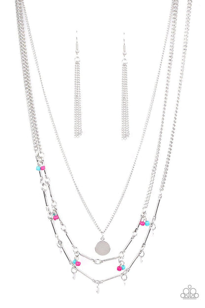 Paparazzi Accessories-Wandering Wonder - Pink Necklace