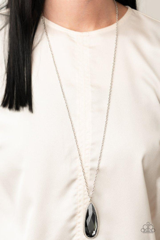 Paparazzi Accessories-Watch Out For REIGN Silver Necklace