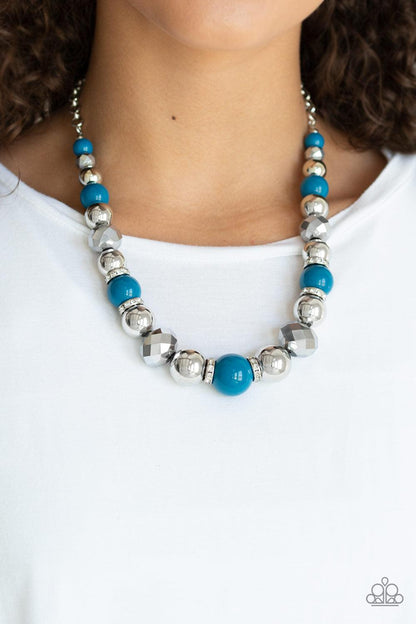 Paparazzi Accessories-Weekend Party - Blue Necklace