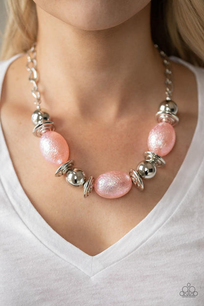 Paparazzi Accessories-Welcome To The Big Leagues - Pink Necklace