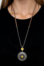 Paparazzi Accessories-Where No MANDALA Has Gone Before - Yellow Necklace