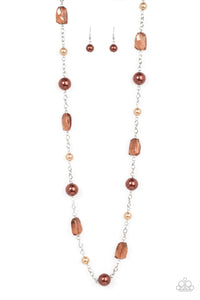 A-List Appeal Brown Necklace - Jewelry by Bretta - Jewelry by Bretta