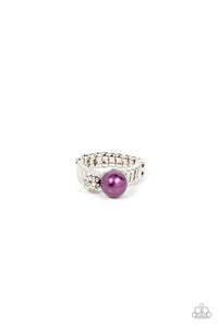 A-List Applique Purple Ring - Jewelry by Bretta - Jewelry by Bretta