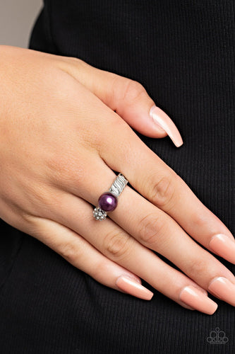 A-List Applique Purple Ring - Jewelry by Bretta - Jewelry by Bretta