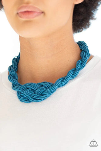 A Standing Ovation Blue Necklace - Jewelry by Bretta - Jewelry by Bretta