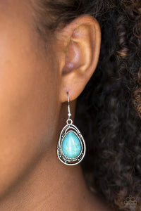 Abstract Anthropology Blue Earrings - Jewelry by Bretta - Jewelry by Bretta