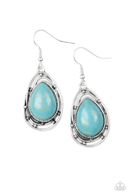 Abstract Anthropology Blue Earrings - Jewelry by Bretta - Jewelry by Bretta