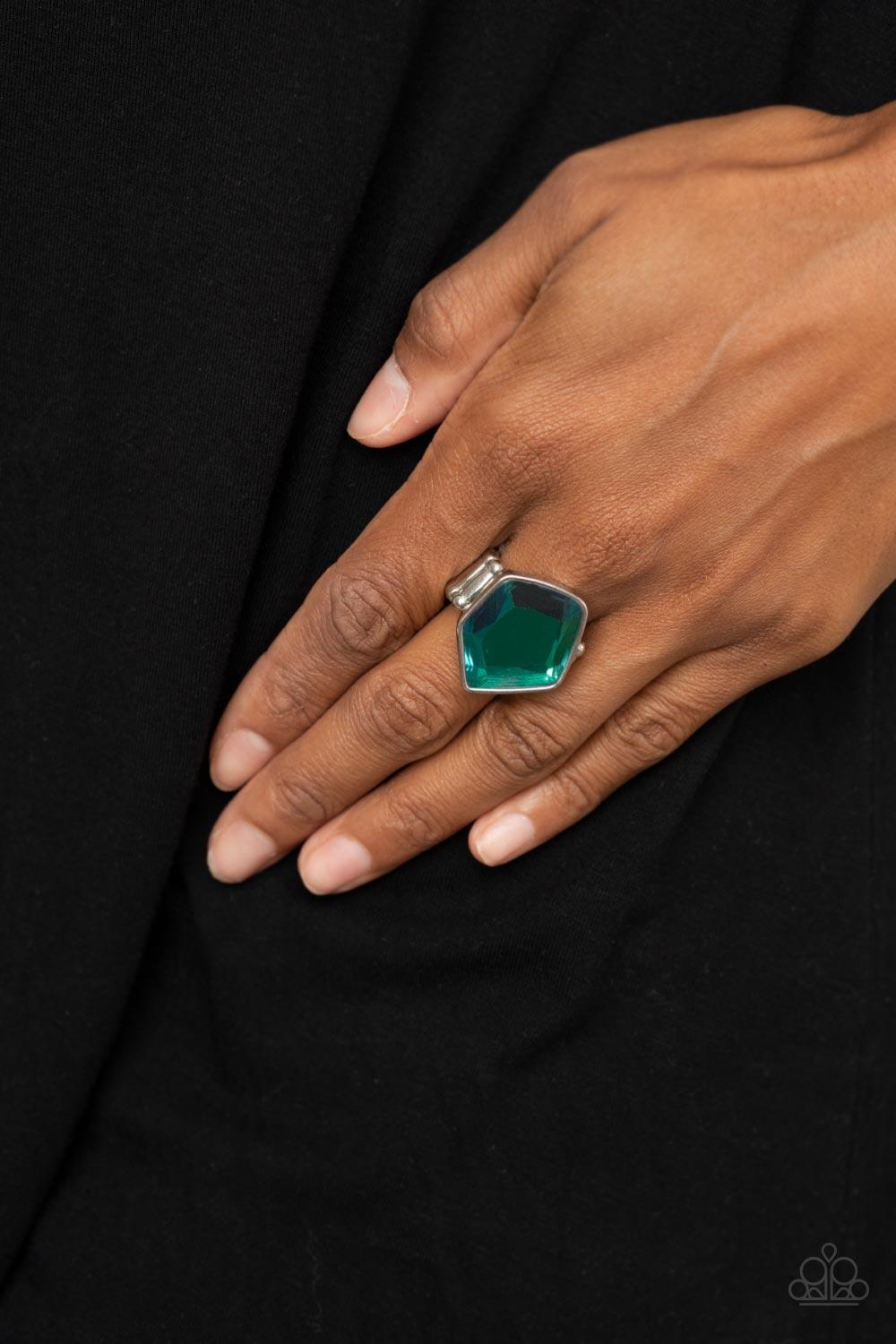Abstract Escapade Green Ring - Jewelry by Bretta - Jewelry by Bretta