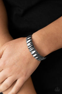 Garage Band Grunge Silver Bracelet - Jewelry By Bretta